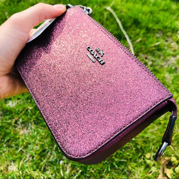 Coach Handbags - Coach Metallic Cherry 🍒 Wristlet